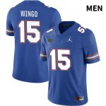 Men's Florida Gators #15 Derek Wingo NCAA Jordan Brand Royal NIL 2022 Authentic Stitched College Football Jersey XNH6362LI